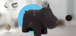 Пуф детский Leset Hippo 