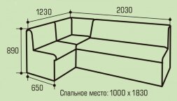 Кухонный уголок со спальным местом Сенатор