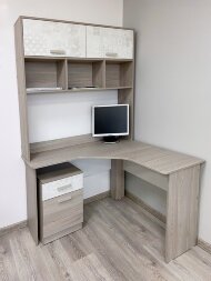 Стол угловой со стеллажом Паскаль