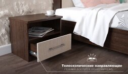 Тумба прикроватная Аврора (2 шт) венге