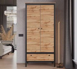 Шкаф двухстворчатый Loft (Лофт) SZF2D1S